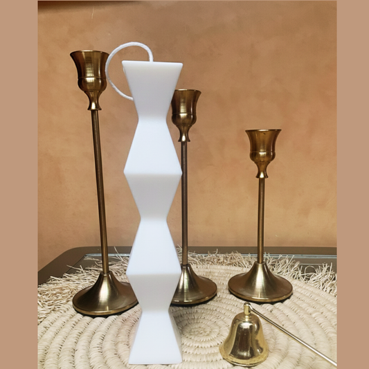 Tall geometric pillar