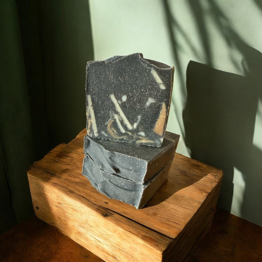 Palmeraie Charcoal Tea Tree Tallow soap with Goat's Milk